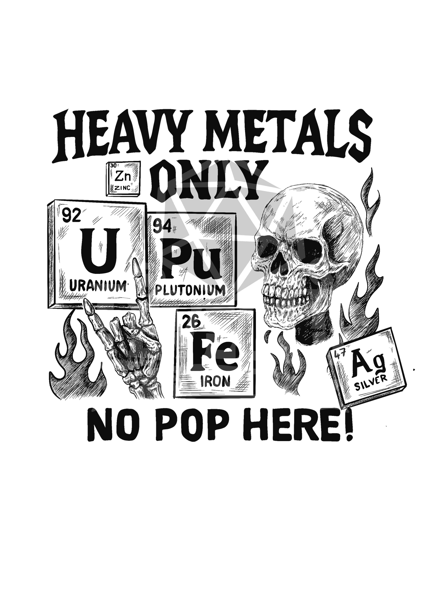 SCIENCE CORNER: Heavy metals only! Unisex Hoodie