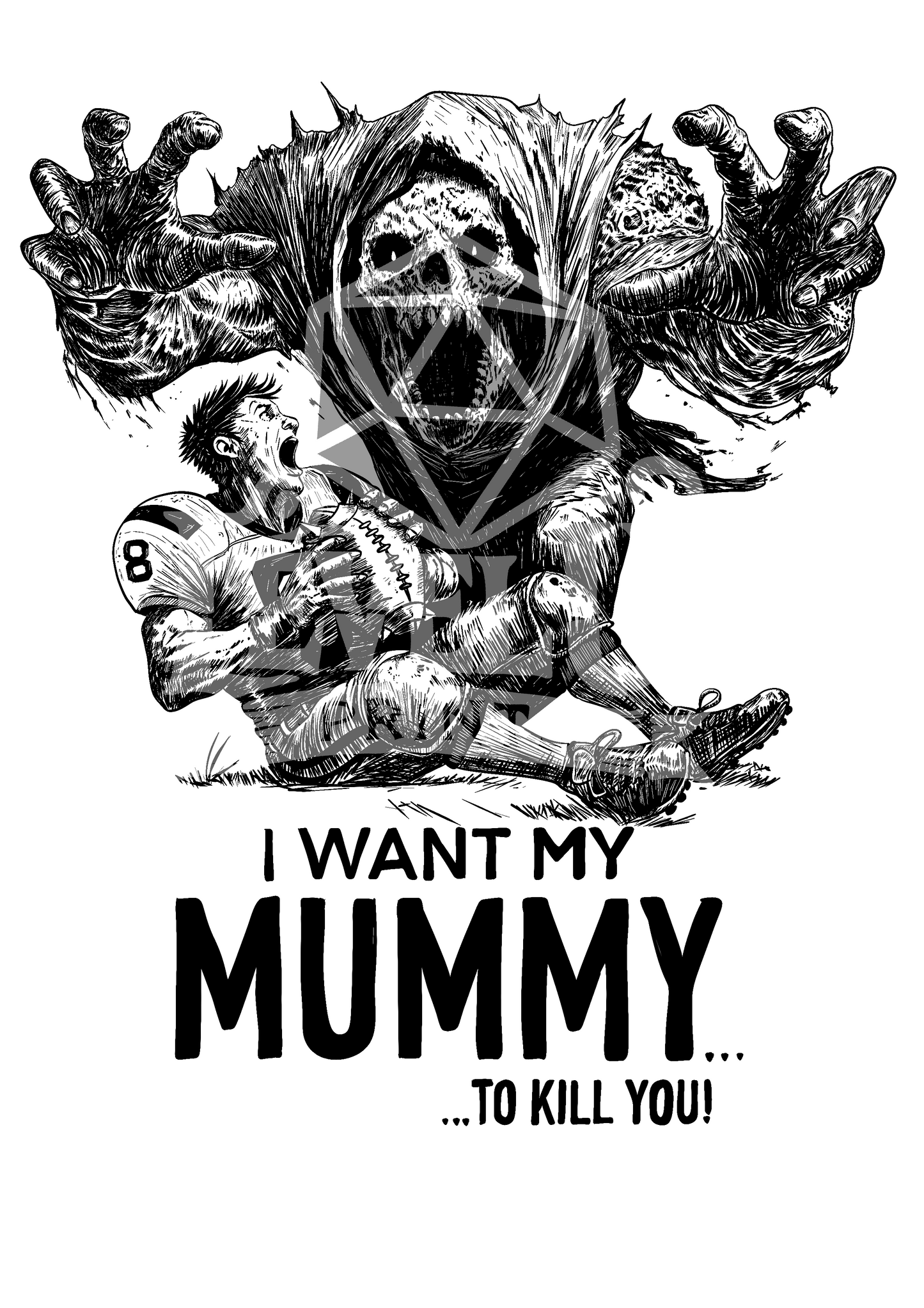 FANTASY FOOTBALL! "I want my mummy" TSHIRT UNISEX