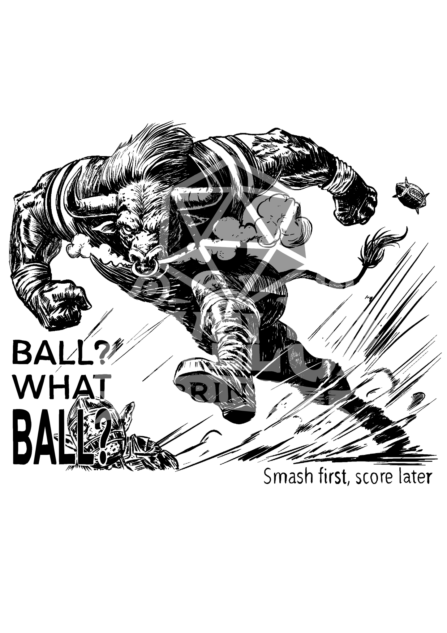 FANTASY FOOTBALL! "Smash first, score later!" TSHIRT UNISEX