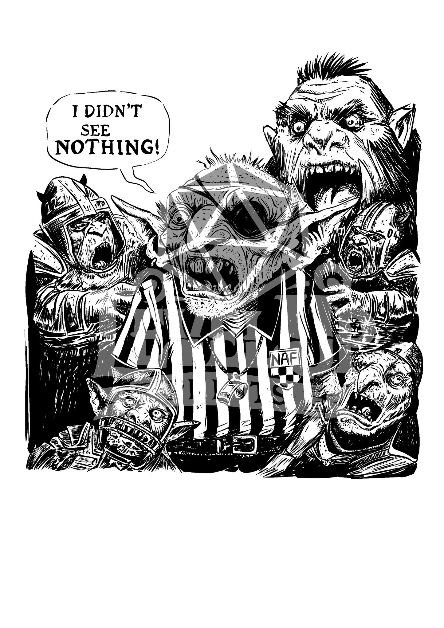 FANTASY FOOTBALL! "I didn't see nothing!" TSHIRT UNISEX